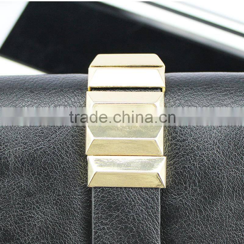 Handcee Hot Sales Black PU Shoulder Bag For Lady Handbags Winter 2015