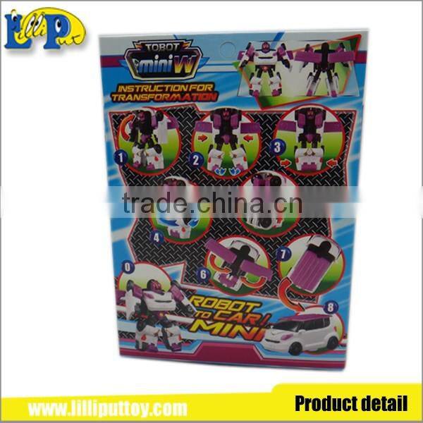 cheap plastic intelligent transform robot toys for kids