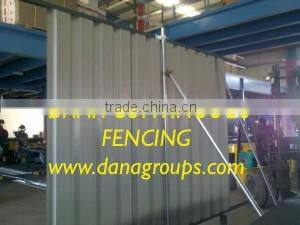 Temporary Project Fencing steel sheets in Oman , Qatar , Dubai , Abu Dhabi , Saudi Arabia