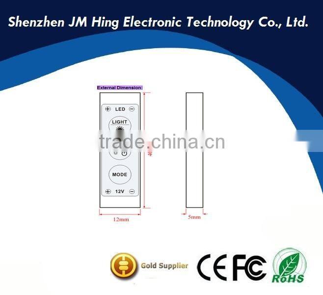 Mini 3 keys Single color LED controller