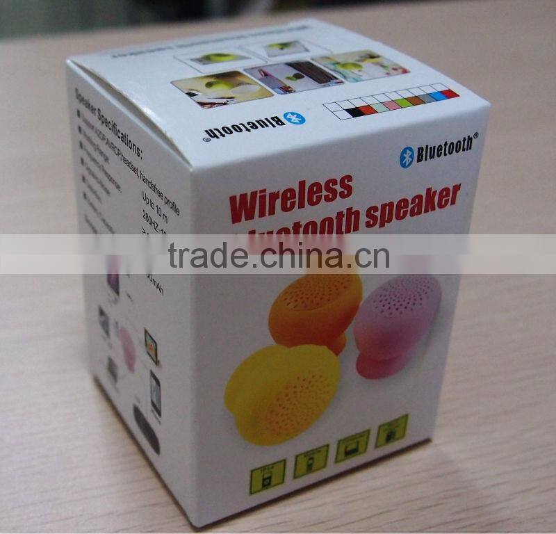 2015 China Latest Bath Suck Waterproof Shower Bluetooth Mini Speaker