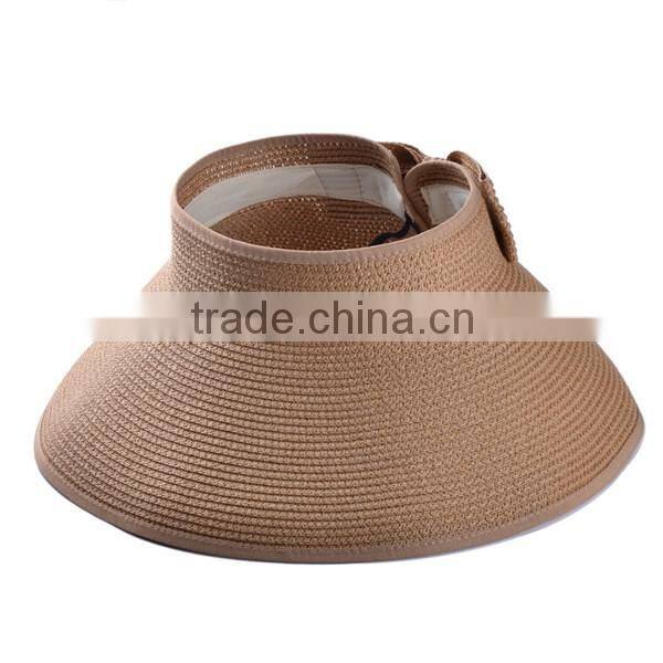 Fashion women straw hat for sale foldable sunscreen beach cap