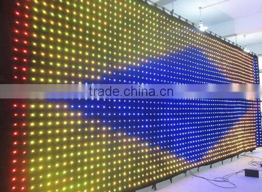 P10 3*8 RGB full color Led video curtain stage fashion backdrops