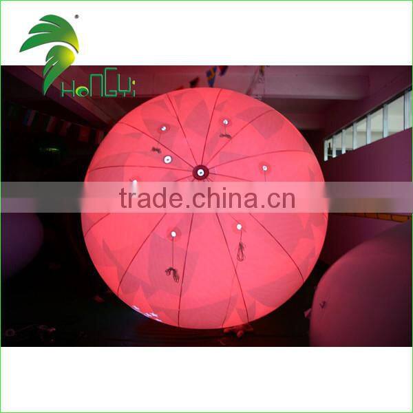 Beautiful Red Pretty Priting Event Decoration Wholesale PVC Inflatable LED Balloon