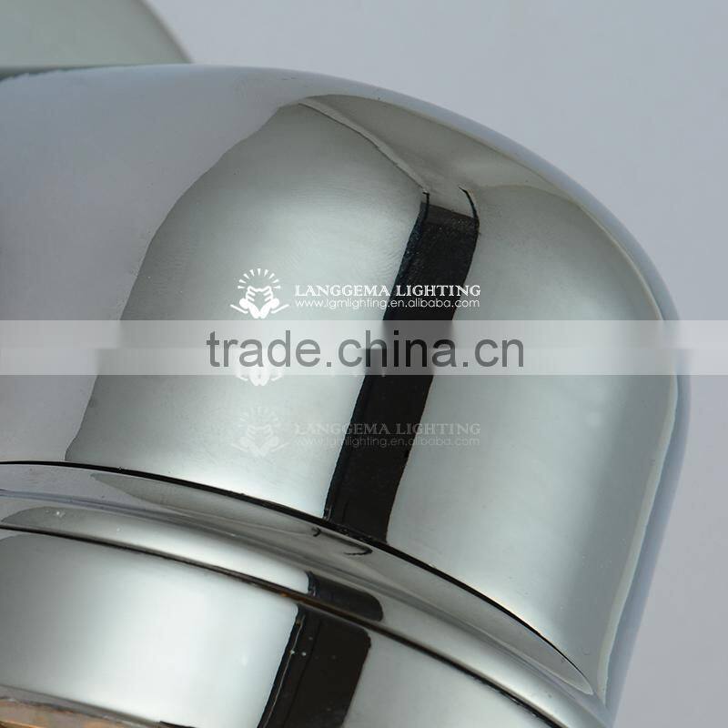 VINTAGE INDUSTRIAL LIGHT ALUMINIUM PENDANT WITH CAGE GLASS SHADE EDISON E27 wall lamp W144(99)