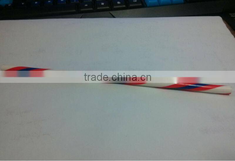 colorful Drinking Straws for suppliers/ double color streaked drinking straw