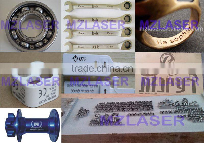 Fiber Laser etching marking engraving machine for anodized aluminum stainless steel titanium and plastics