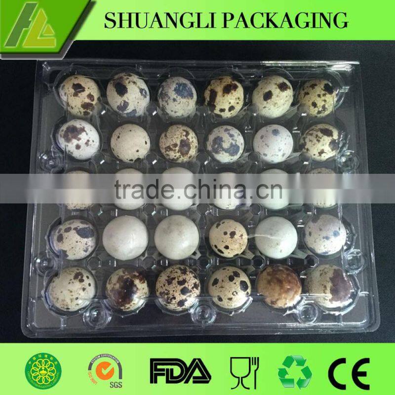 30 holes clear disposable plastic quail egg packaging tray