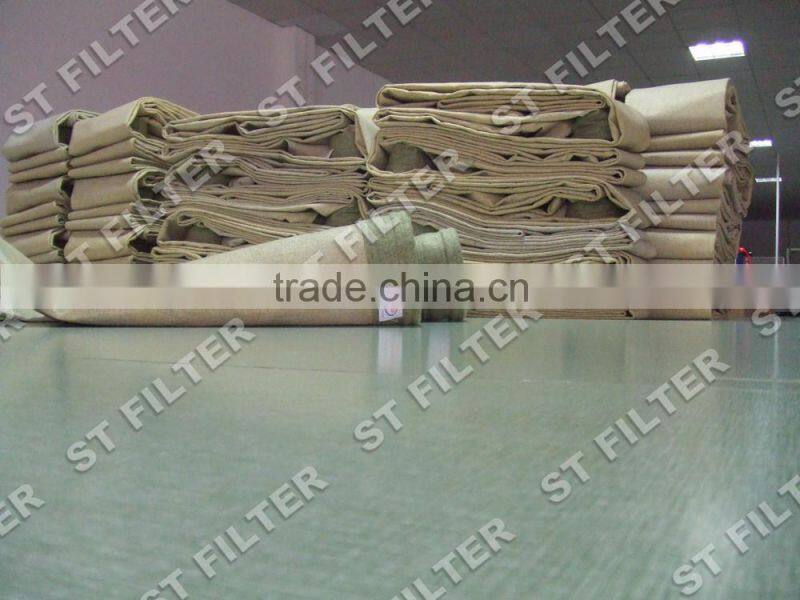 PI filter bag+PTFE foam coating