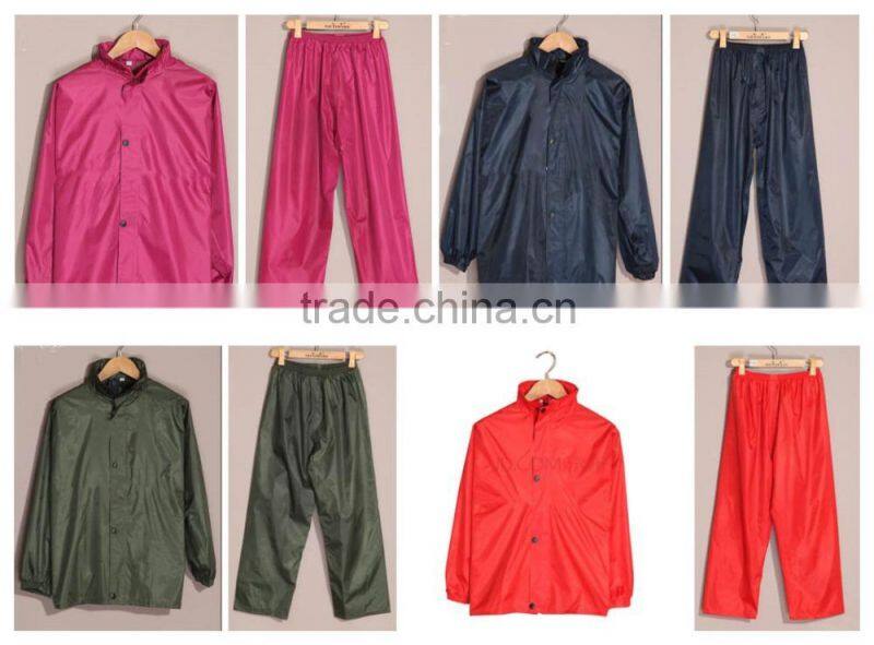 customized adult 170T polyester taffeta raincoat