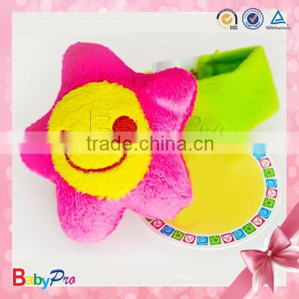 Customized Different Cartoon Design Baby Rattle Toys Bell Toy Soft Cloth Baby Rattle