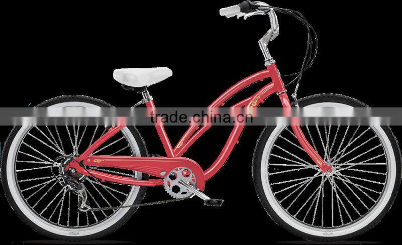 26 inch beach cruiser bike 7 sp cruiser bike for women (B-26051)