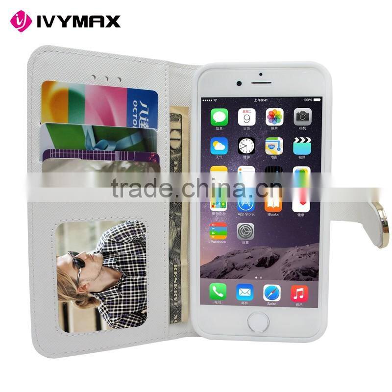 Best selling products phone leather pouch case with metal diamond buckle for apple iphone 6s mobile phone cover