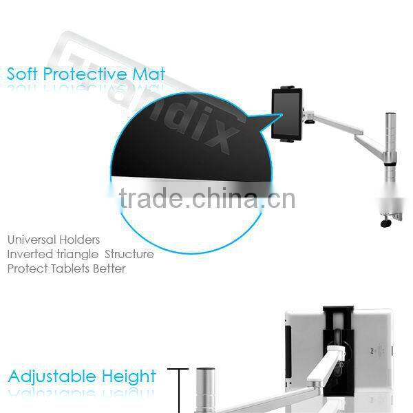 Gas spring portable 360 degree rotating recliner laptop stand