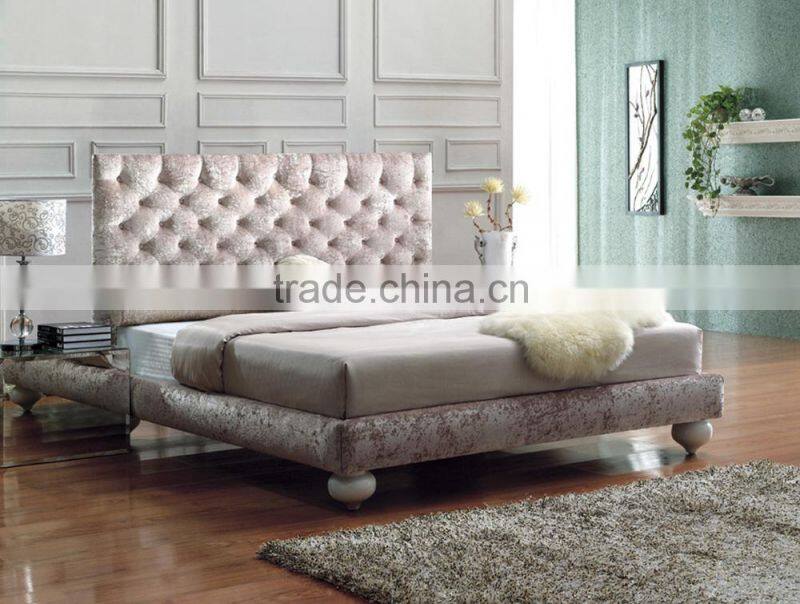 bedroom furniture white leather soft bed DH813