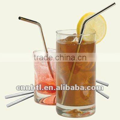 Stainless steel frozen drink straw