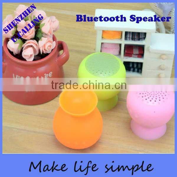 Cheap Gift Mini Wireless Suction Bluetooth Speaker for Portable Device