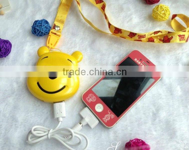 Gift promotion lovely teddy bear power bank portable power bank for iPhone 5S