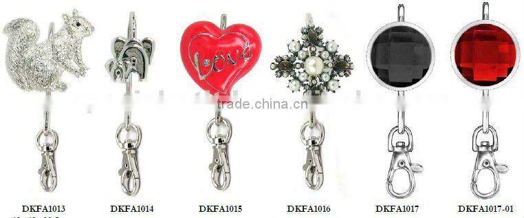promotional meatl with diamond crown purse key finder,good quality,pass factory audit