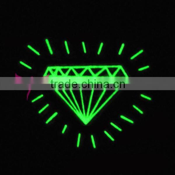 Diamond design golw in dark tattoo sticker