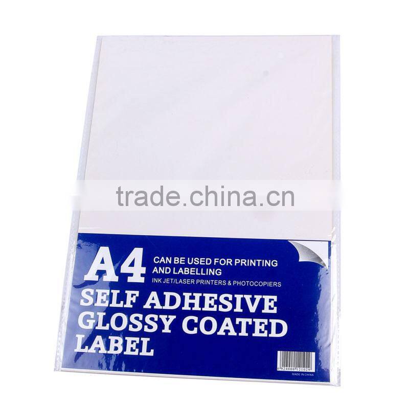 2014 Best sale Best price A4 custom self adhesive label for sample