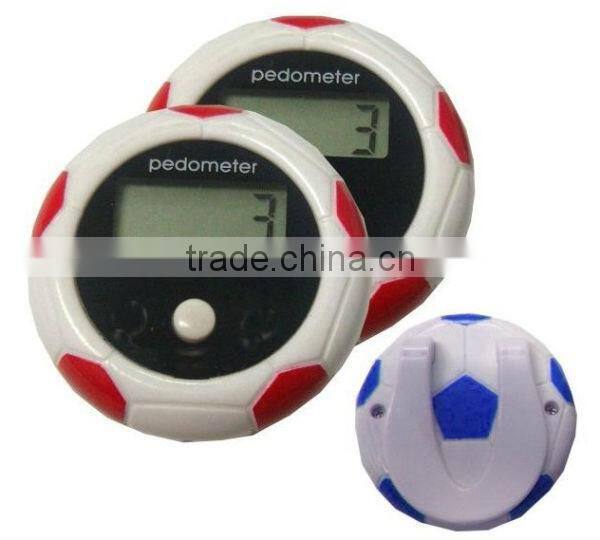 Football Shape One Button Pedometer Step counter Pedometer with Clip