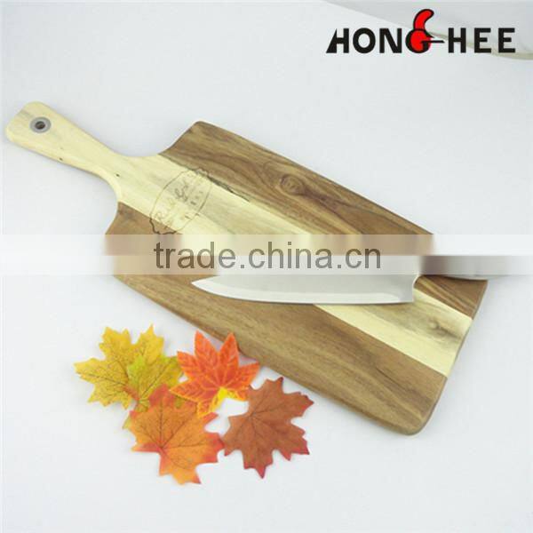 Natural Fashion Color Sustainable Cutting Board With 14cm Handle