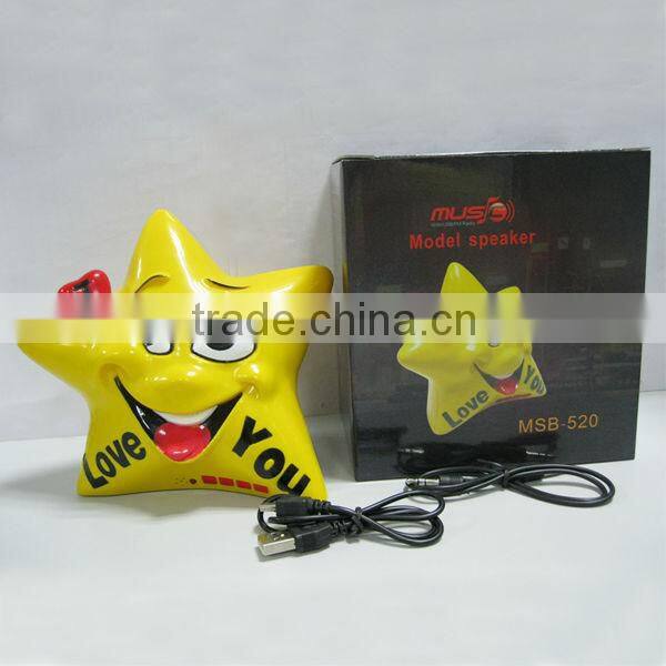 Mini Micro Stereo Music Player Lucky Star Mini Speaker for mobile phone