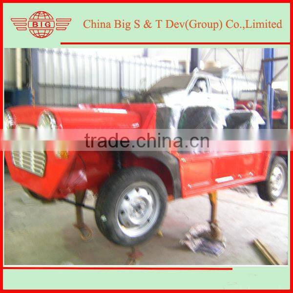 2013 newly widened classic moke style car without radio but with box for canvas storage