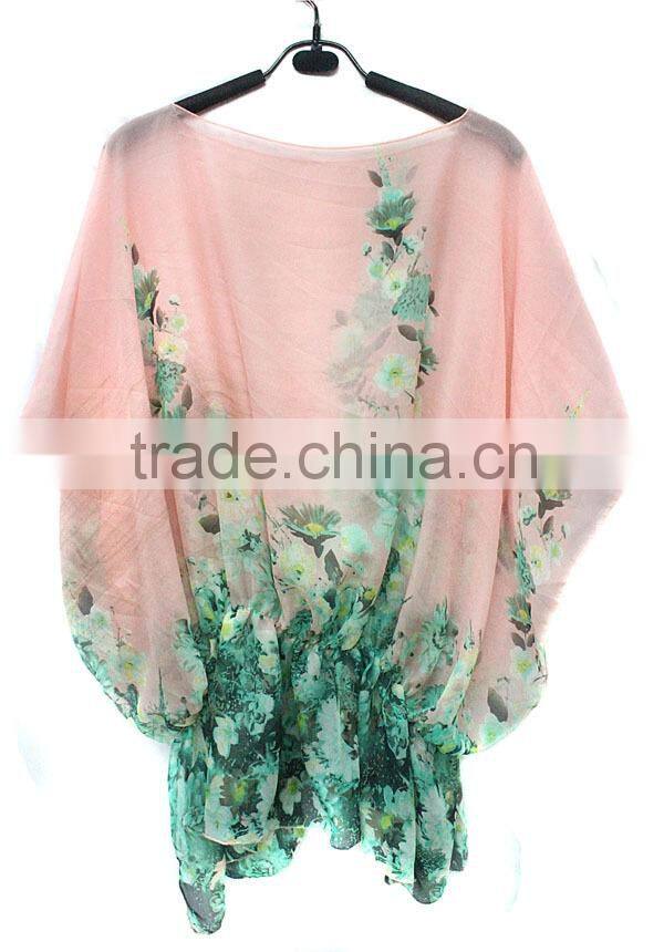 flower printed batik beach sarong