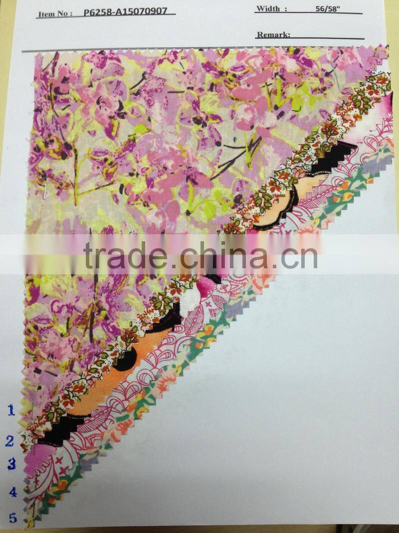 100% Cotton Print Fabric Textile Stock Stocklot:P6258-A15070907