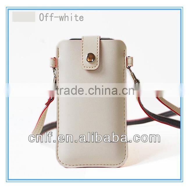 PU Cell Phone, Mobile Phone Neck Hanging Bag