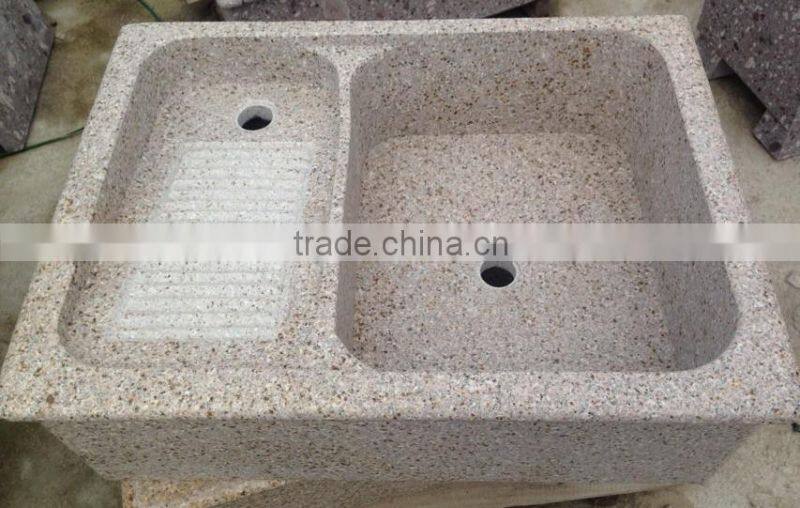 natural polished granite kitchen sink