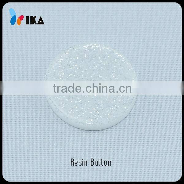 transparent resin shirt button with flash decorative