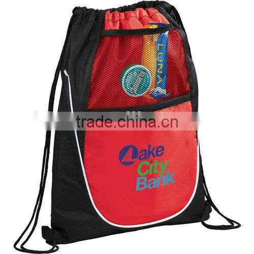 210D Polyester Drawstring Cinch Backpack