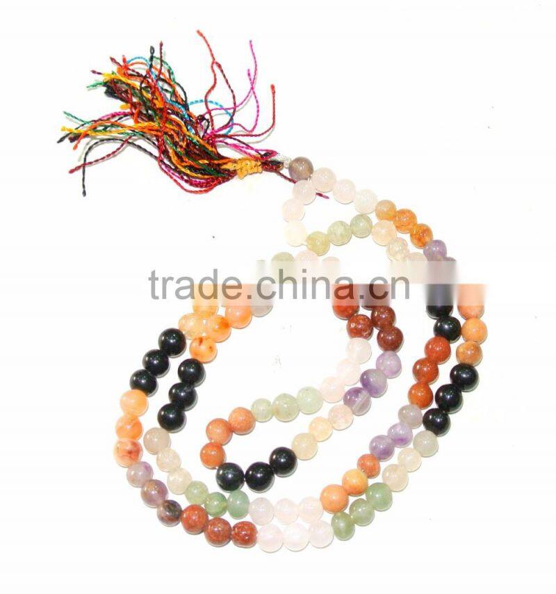 Rose Quartz Jap Mala : Wholesale Jap Mala : Handmade Agate 108 Beads Mala