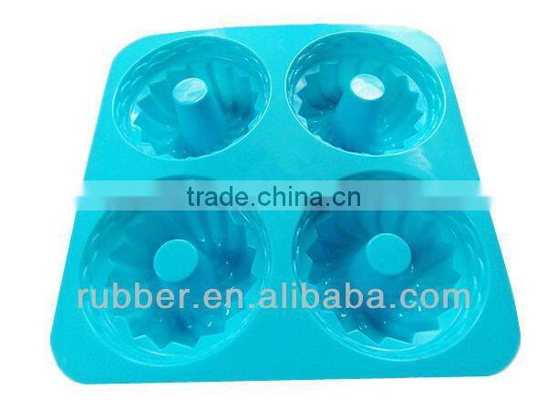 FDA LFGB Approved Colorful Silicone Mold For Cake and Donut