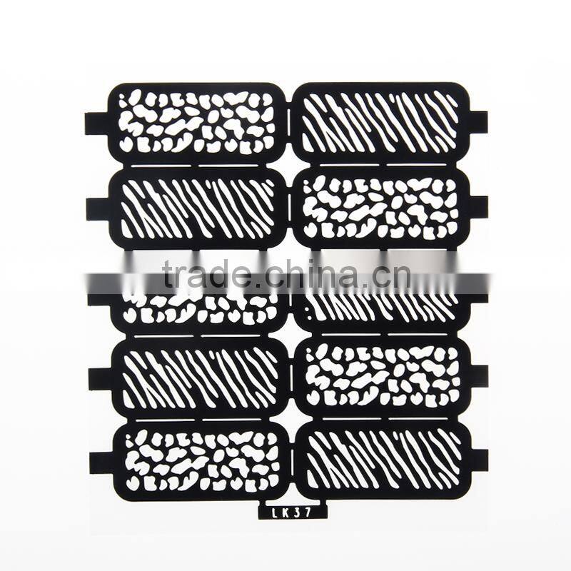 heart to feel private label hollow stencil nail sticker for girls