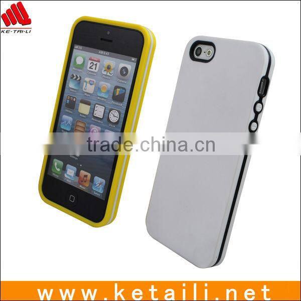 Double color design for iphone 5 cover