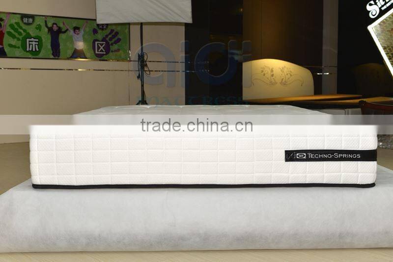Natural Latex Royal Comfort Pocket King Coil Spring Luxury Design Mattress CLS-FP26