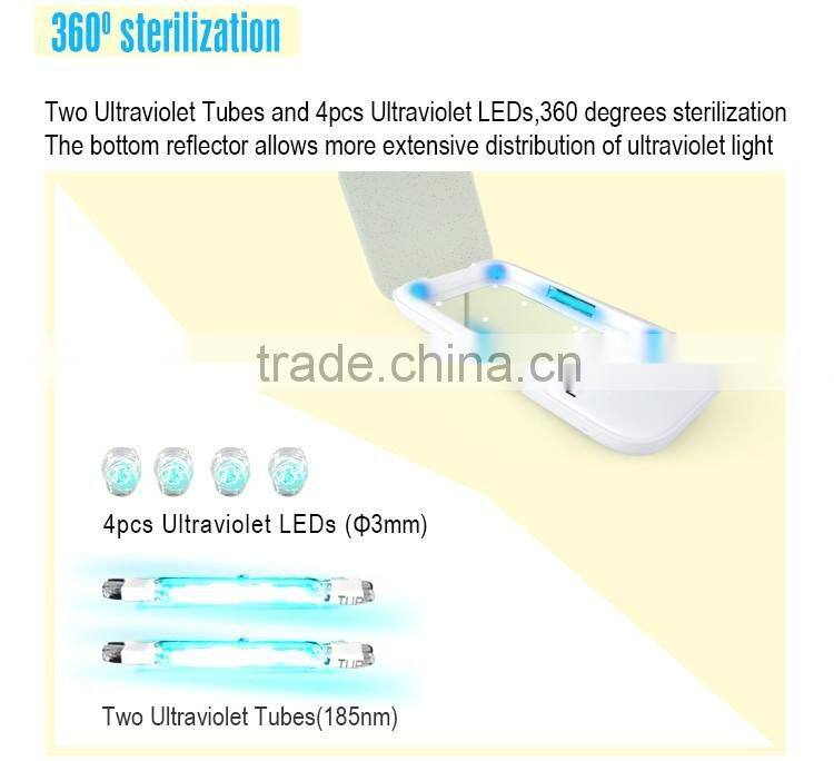 Excellent bactericidal uv phone sterilizer & cleaner for all mobile phones