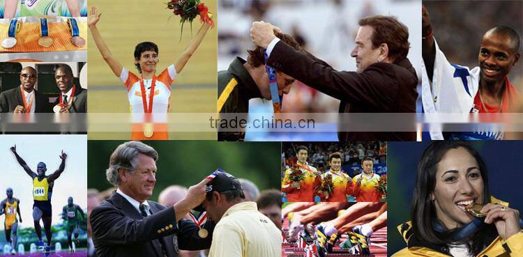 2015 hot sale custom medal with colour ribbon for senior cadre