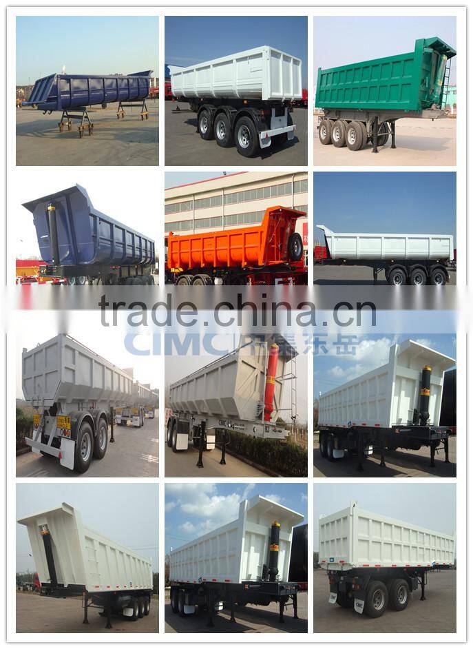 CIMC Sand and Stone Transporting Rear Dump Trailer Truck For Sale