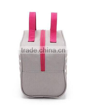 Portable zipper waterproof fashion cosmetic bag