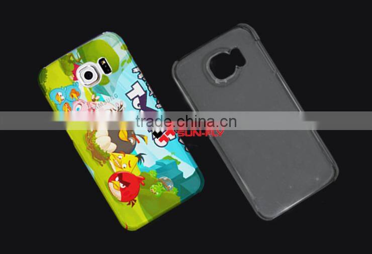 3D sublimation case for samsung galaxy s6 Phone case printable Design your own mobile phone cover