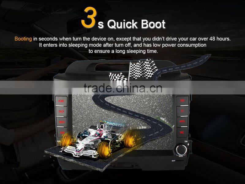 Android 4.4 1G Ram 16G Rom quad core Ownice C300 car stereo GPS for Kia Sportage R with wifi GPS NAVI DAB