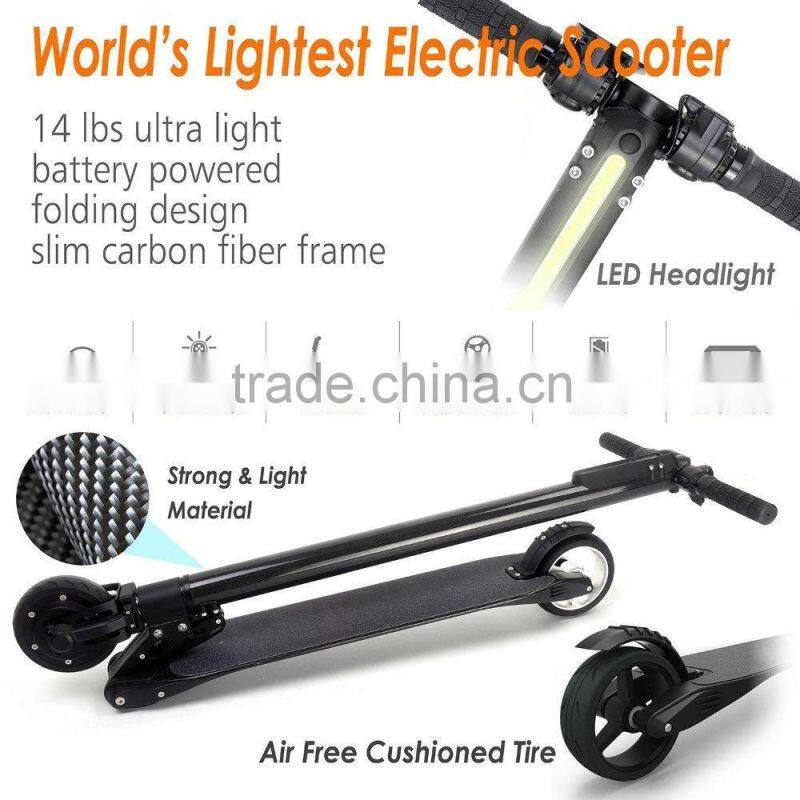 2016 New Products Carbon Fiber Folding Lightest electric motorcycle With Good Quality