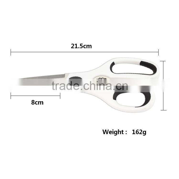 Rubber soft handle scissors 8 inch hot sale kitchen Stainless Steel Scissors