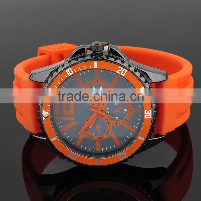 Hot Selling Items 2016 Cheap Silicone Rubber Strap Watch