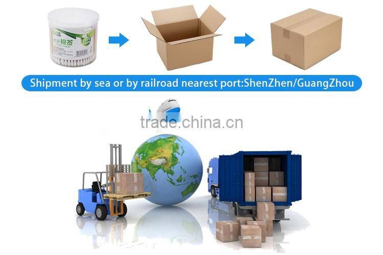 Private label custom 100 tips wooden cotton buds